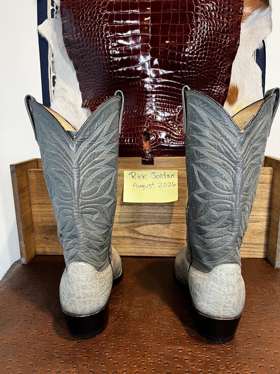 Dan Post Light Grey Antelope Cowboy Boots in Men\'s Size 11D main image 6